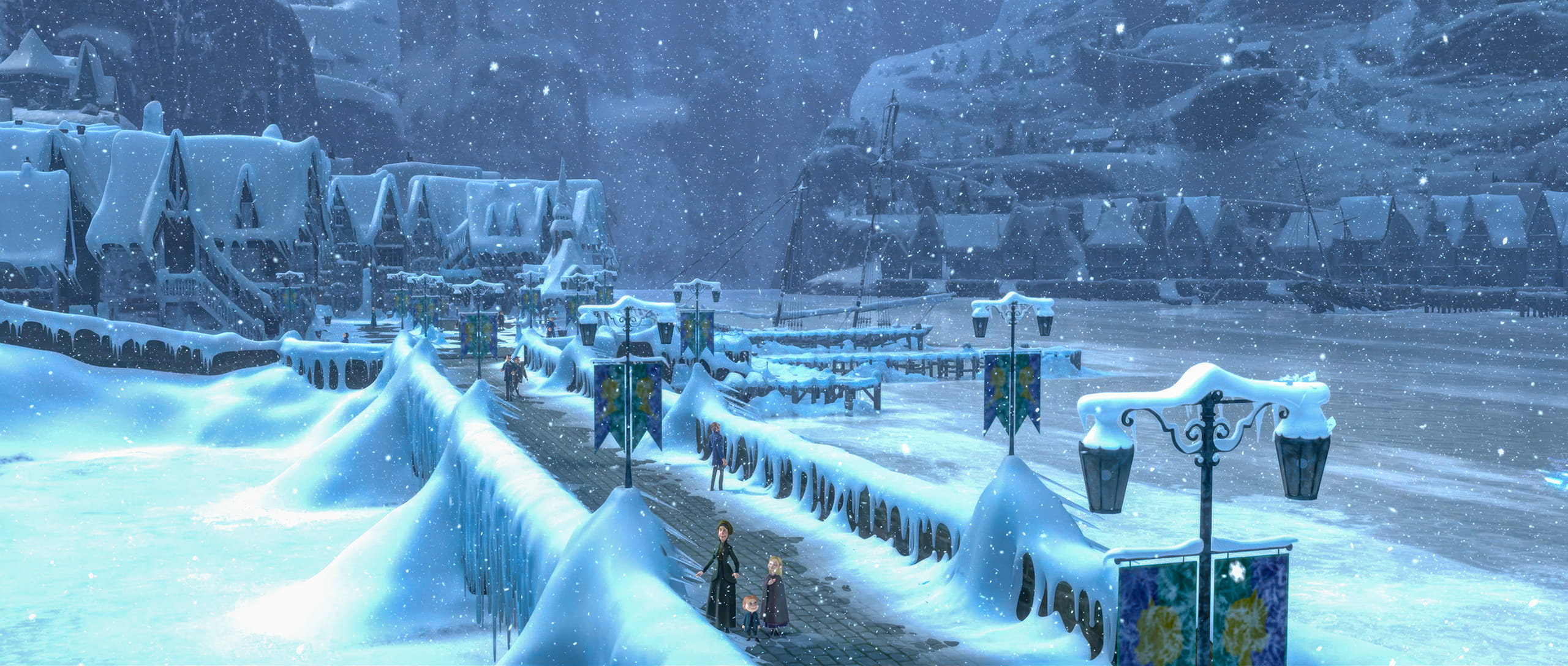 아렌델에 걸린 엘사의 마법